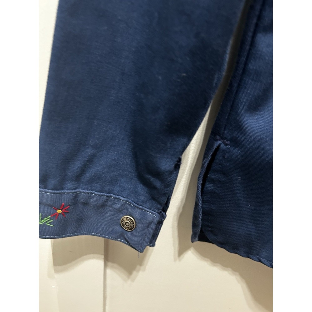 VTG 60s 70s Toughskins Union Dark Wash Indigo Long Sleeve Sears Put on Shop 16 - Picture 7 of 16